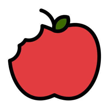 elma meyvesi simgesi - taslak biçiminde