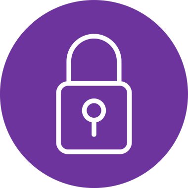 kilit simgesi, vektör illüstrasyonu