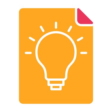 Ampul. Web simgesi basit illüstrasyon