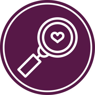 Kalp ikonu vektör illüstrasyonu