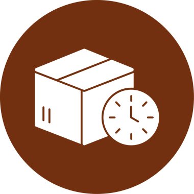 Teslimat. Web simgesi basit illüstrasyon