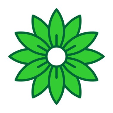 Beyaz arka plan üzerinde çiçek şeffaf işareti izole simge vektör çiçek