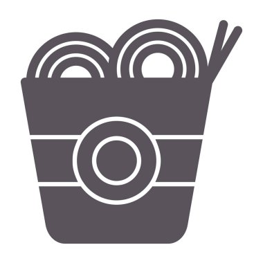 Sepet yemek simgesi ana hatlarıyla