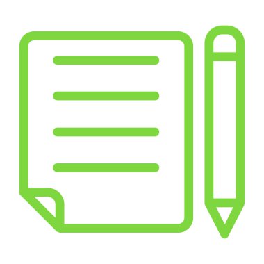 Kontrol listesi vektör simgesi modern illüstrasyon