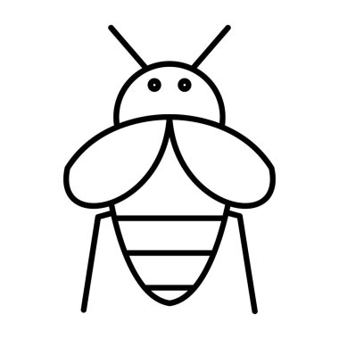 Arı böceği simgesi vektör illüstrasyon tasarımı