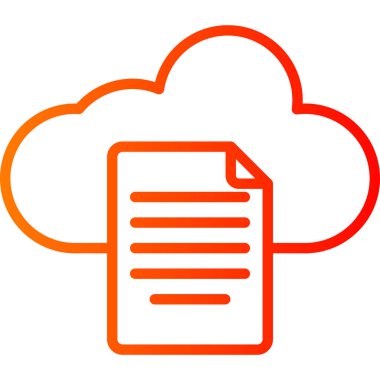 Bulut hesaplama simgesi. özet çizimi