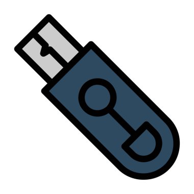 Tornavida. Web simgesi basit illüstrasyon