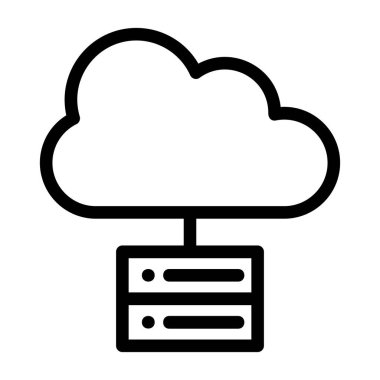 Kolayca düzenleyebilen ya da düzenleyebilen bulut hesap vektörü simgesi