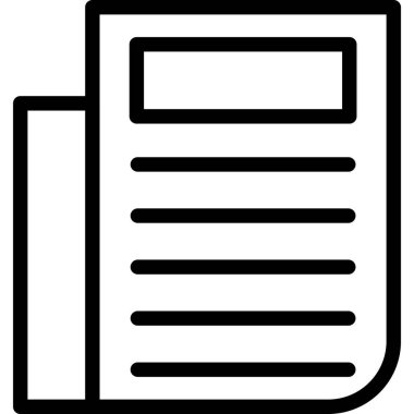 dosya belgesi ana hatları vektörü. dosya belgesi