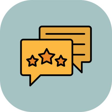 geribildirim düz simge vektör çizim