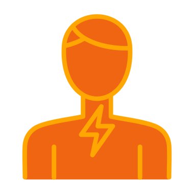 Fişi olan bir adamın vektör çizimi