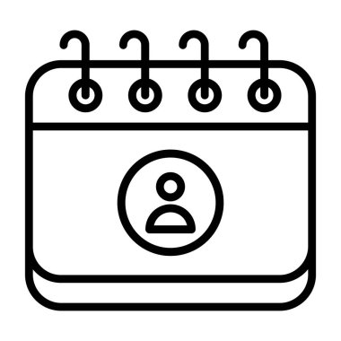 takvim tarihi olay simgesi ana hat biçiminde