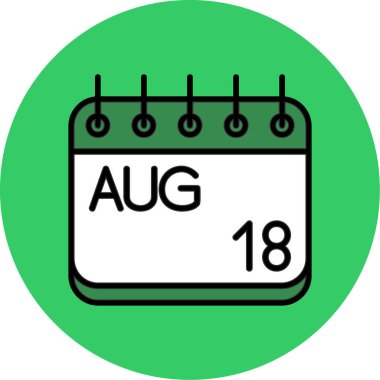 8 Ağustos tarih simgesi