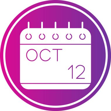 Takvim simgesinin vektör illüstrasyonu