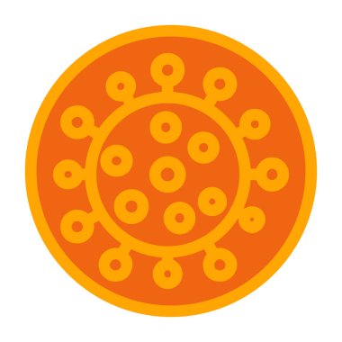 Virüs simgesi, basit vektör illüstrasyonu