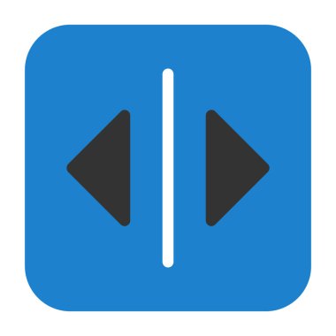 Beyaz arkaplanda sol ok simgesi. vektör illüstrasyonu.