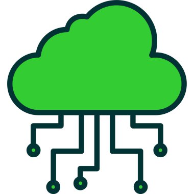 data teknolojisi vektör çizgisi simgesi