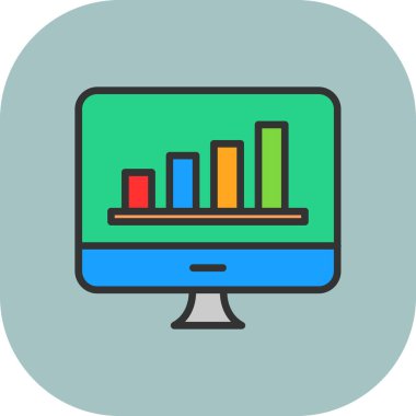 analitik vektör renk simgesi