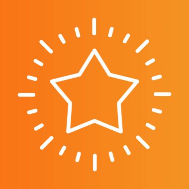 yıldız simgesi vektör illüstrasyonu