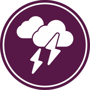 Şimşek simgesi vektör illüstrasyonu