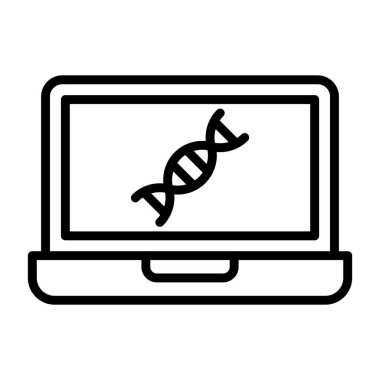 Dizüstü bilgisayar kutsal kişilerin resmi, anahat stili