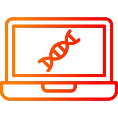 DNA analizi vektör simgesi