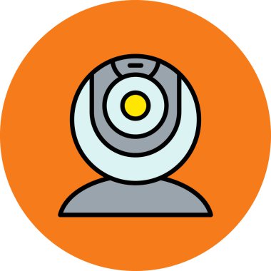 kamera simgesi vektör illüstrasyonu