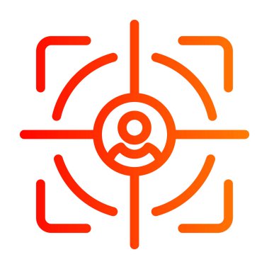 hedef simgesi. vektör tasarımı