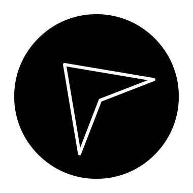 konum simgesi, vektör çizimi