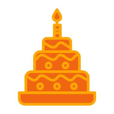 kek ikonu vektör illüstrasyonu