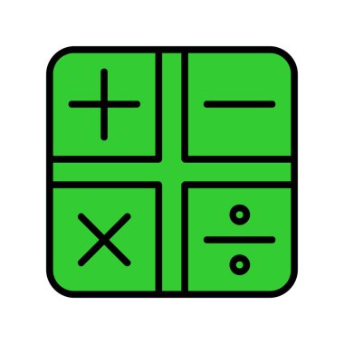 Matematik vektörü ince çizgi simgesi