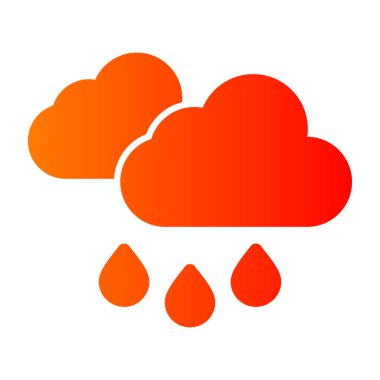 Bulut simgesi. Düz dizayn. 10 saniye.