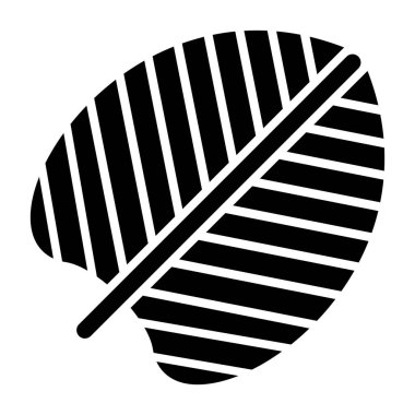 Yaprak. Web simgesi basit illüstrasyon