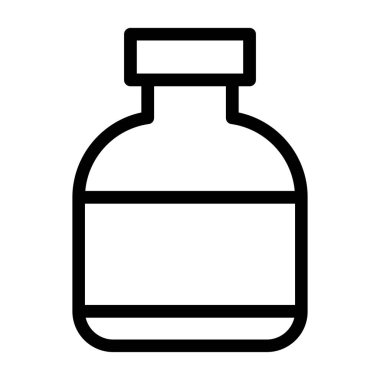 şişe Vektör Satırı Simge Tasarımı