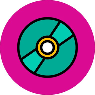 cd simge vektör illüstrasyonu