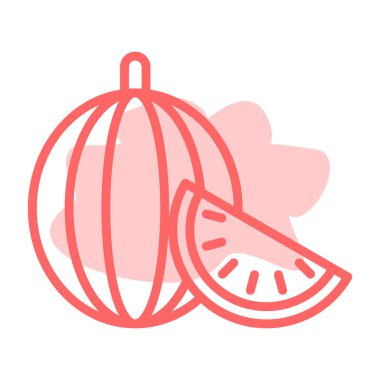 balkabağı, ağ simgesi basit illüstrasyon