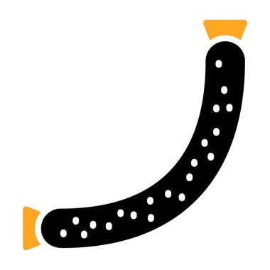 Sosis. Web simgesi basit illüstrasyon