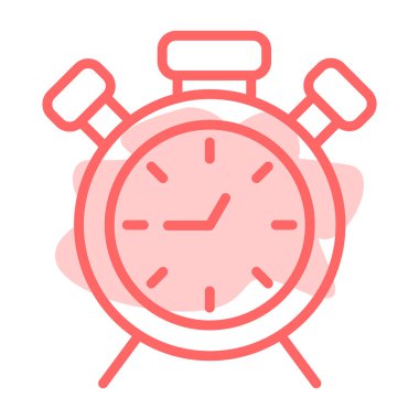 Saat simgesi vektör illüstrasyonu