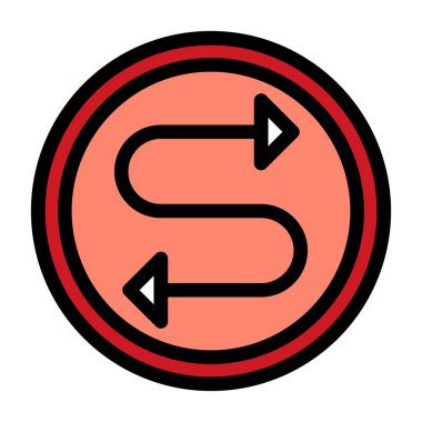 ok simgesi vektör illüstrasyonu