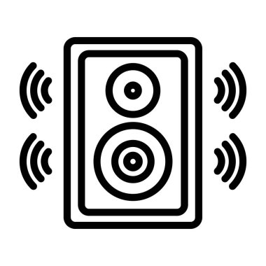 Hoparlör simgesi, vektör illüstrasyon tasarımı