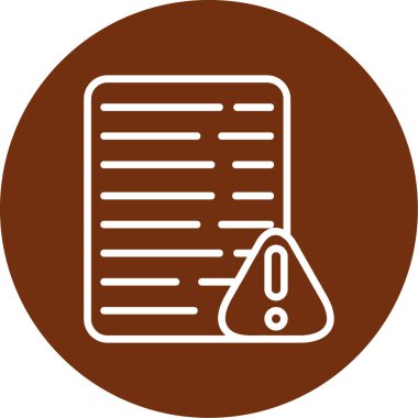 Belge simgesinin vektör illüstrasyonu