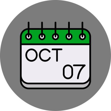 Takvim simgesinin vektör illüstrasyonu