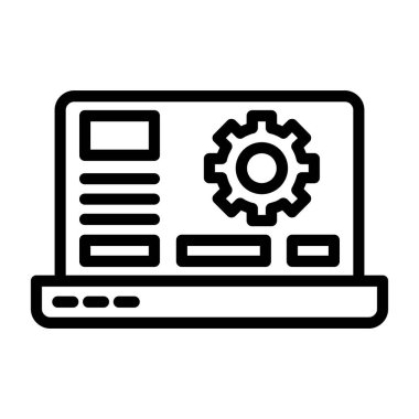 bilgisayar simgesi vektör illüstrasyonu