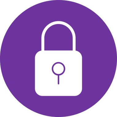 Kilit. Web simgesi vektör illüstrasyonu