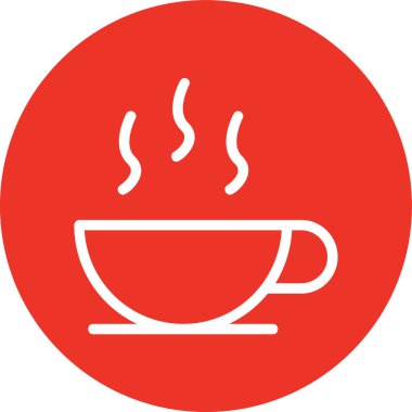 kahve fincanı ikonu vektör illüstrasyonu