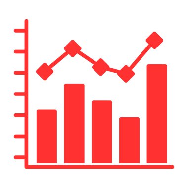 çubuk çizelgesi vektör illüstrasyonu