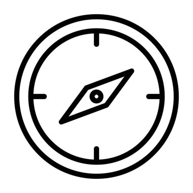 Pusula vektör satırı simgesi