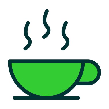 kahve fincanı ikonu vektör illüstrasyonu