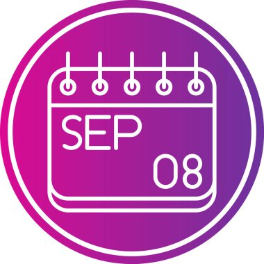 Takvim simgesinin vektör illüstrasyonu