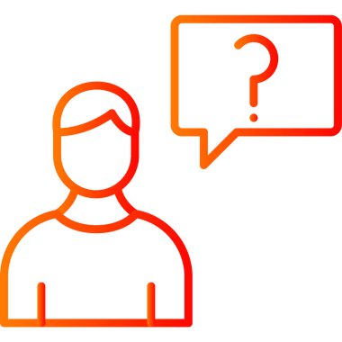 Soru işareti. Basit tasarım